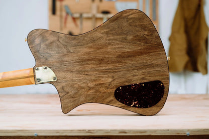 Ex-demo Indiana Slim electric guitar with elm body rear view