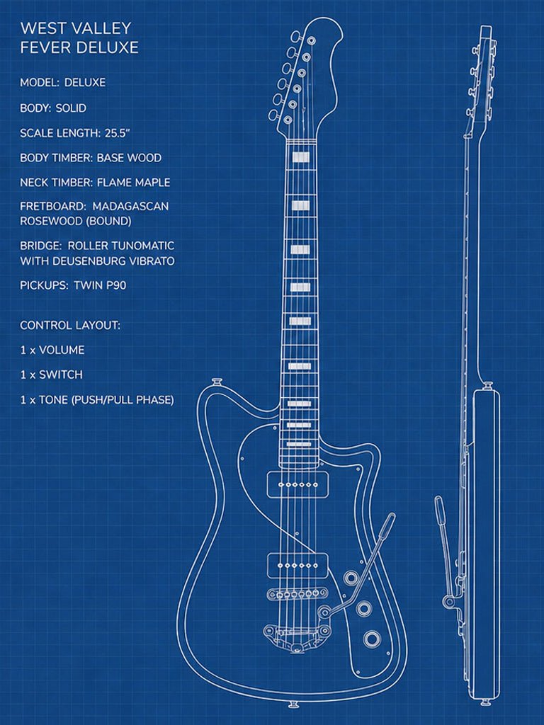 FEVER DELUXE COMING SOON - PRE - ORDER NOW - westvalleyguitars