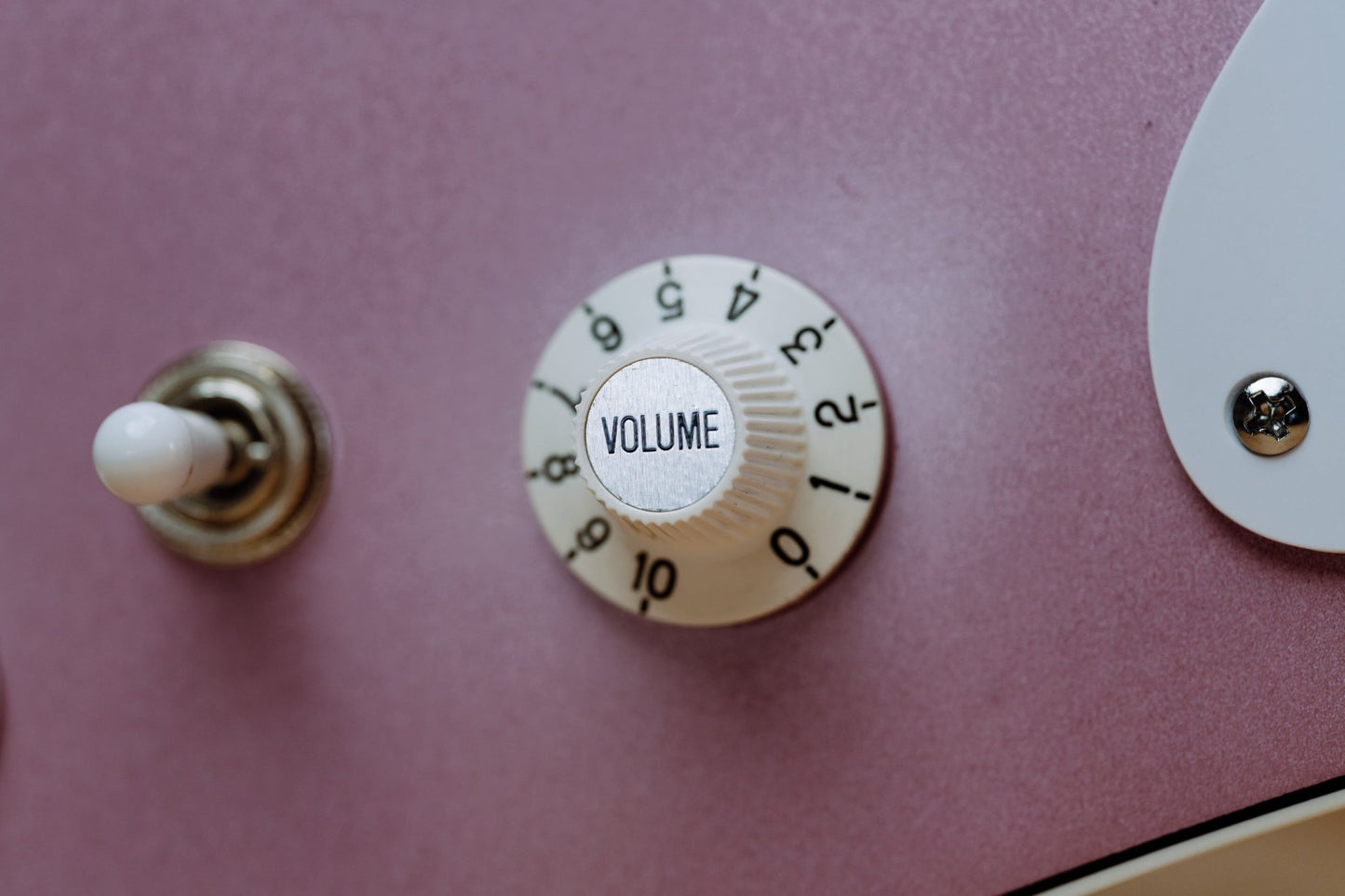 Indiana electric guitar control plate in Burgundy Mist finish