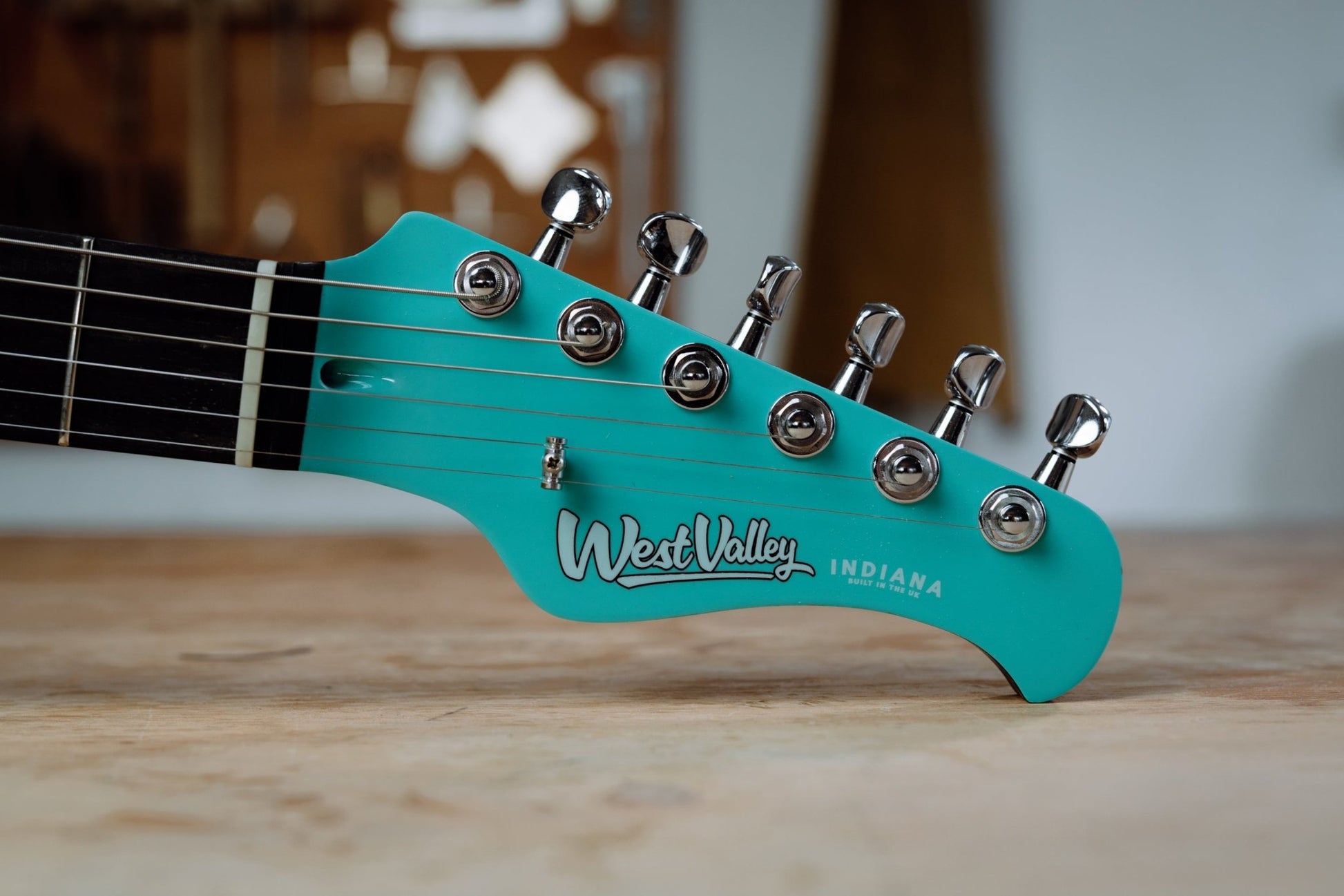 INDIANA CLASSIC IN SEA FOAM GREEN (BUILT - TO - ORDER) - westvalleyguitars
